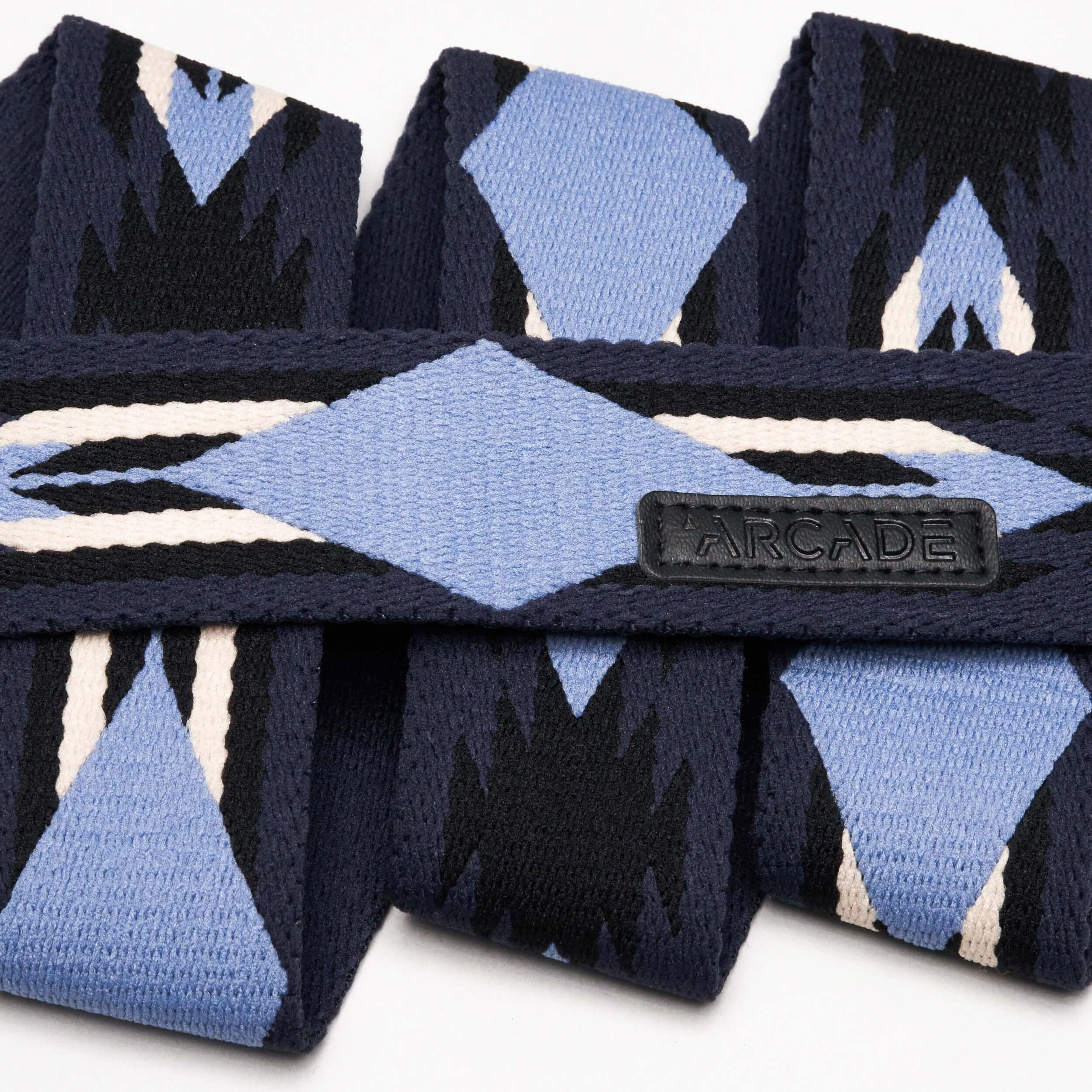 Arcade Ironwood Stretchgürtel, A2, schmal, Einheitsgröße, Himmel/Schwarz, One size