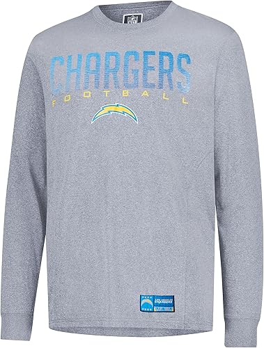 Miniatura 59 de Ultra Game Camiseta de manga larga oficial de la NFL para llevar el día del partido, para hombre Negro -,Gris Caliente Carbón,Gris
