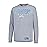 Ultra Game NFL Los Angeles Chargers Men\'s Performance Long Sleeve Pullover Tee Shirt, Heather Grey19, Large