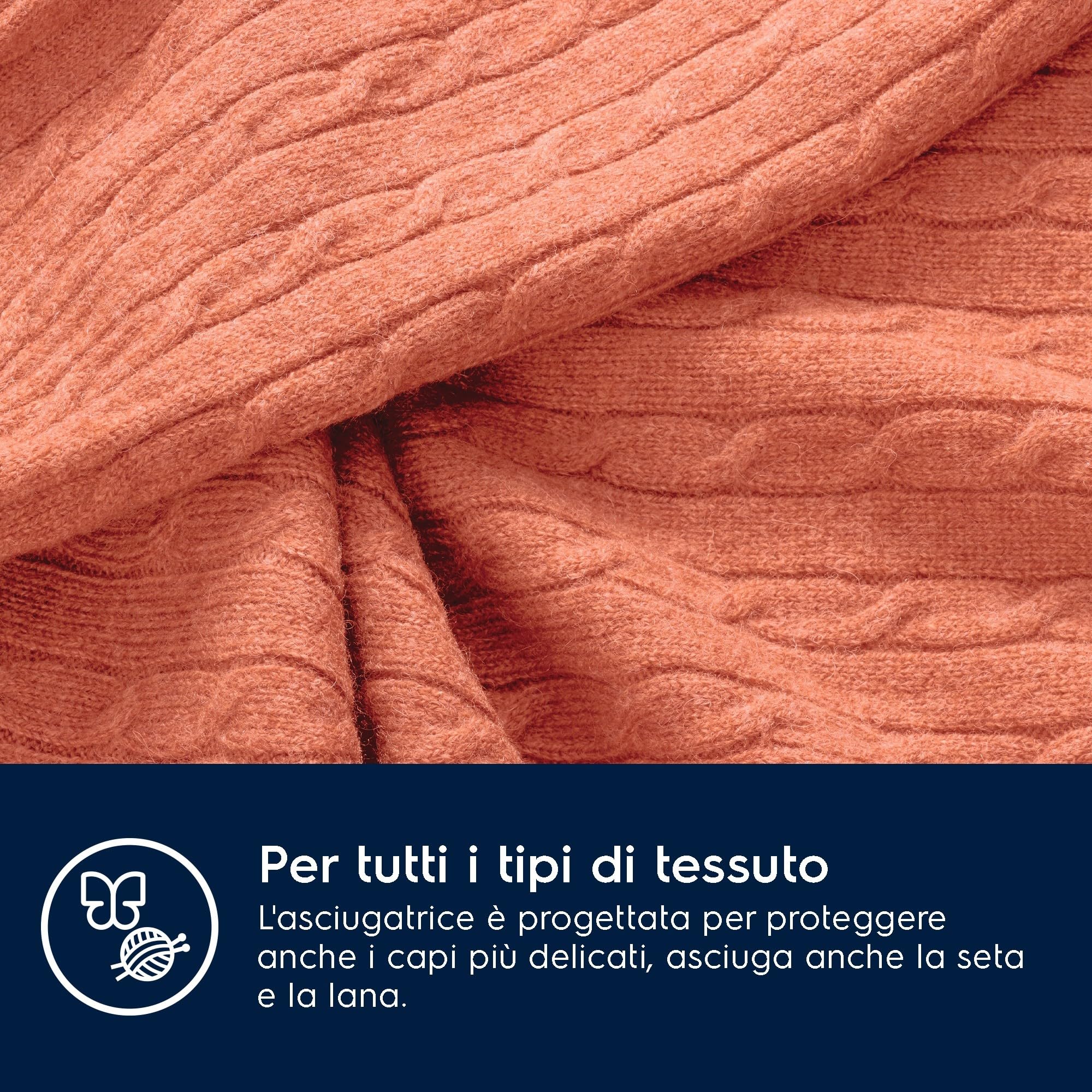 Electrolux Asciugatrice 8Kg, EDH4825TW, Classe A++, Tecnologia SimpliCare System, Pompa di Calore, 850x596x623 mm, Bianco