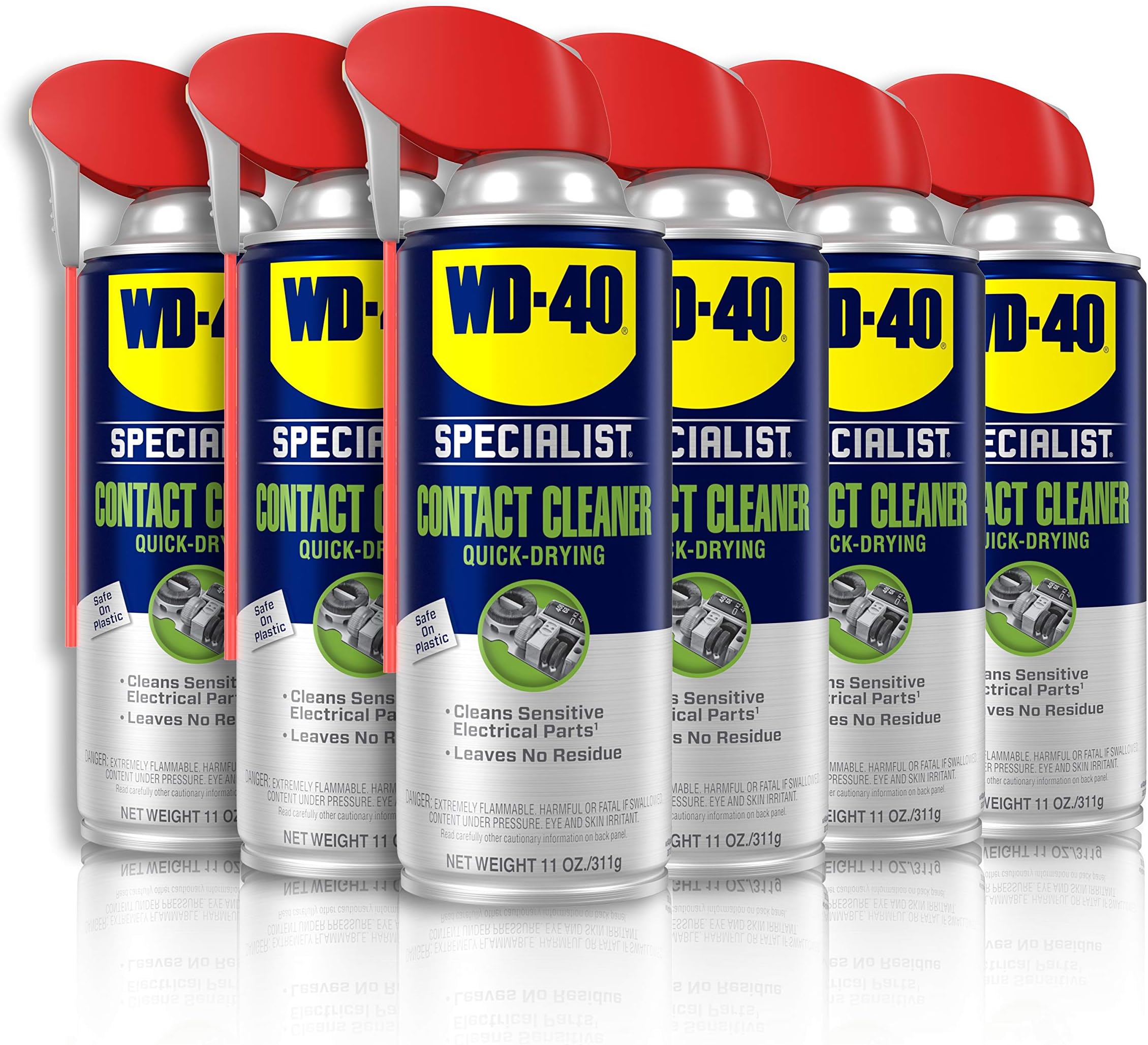 WD-40 Specialist Contact Cleaner Spray, 11 oz. [Pack of 6]