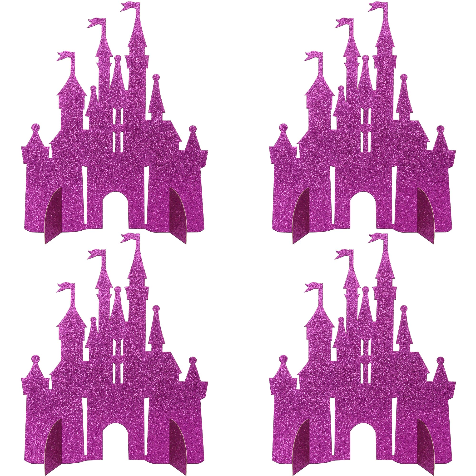 4 Pack Castle Honeycomb Table Centerpiece Celebrating Princess Happy Birthday Table Toppers Centerpieces Decorations for Castle Theme Baby Shower Wedding Birthday Party Table Decorations Supplies
