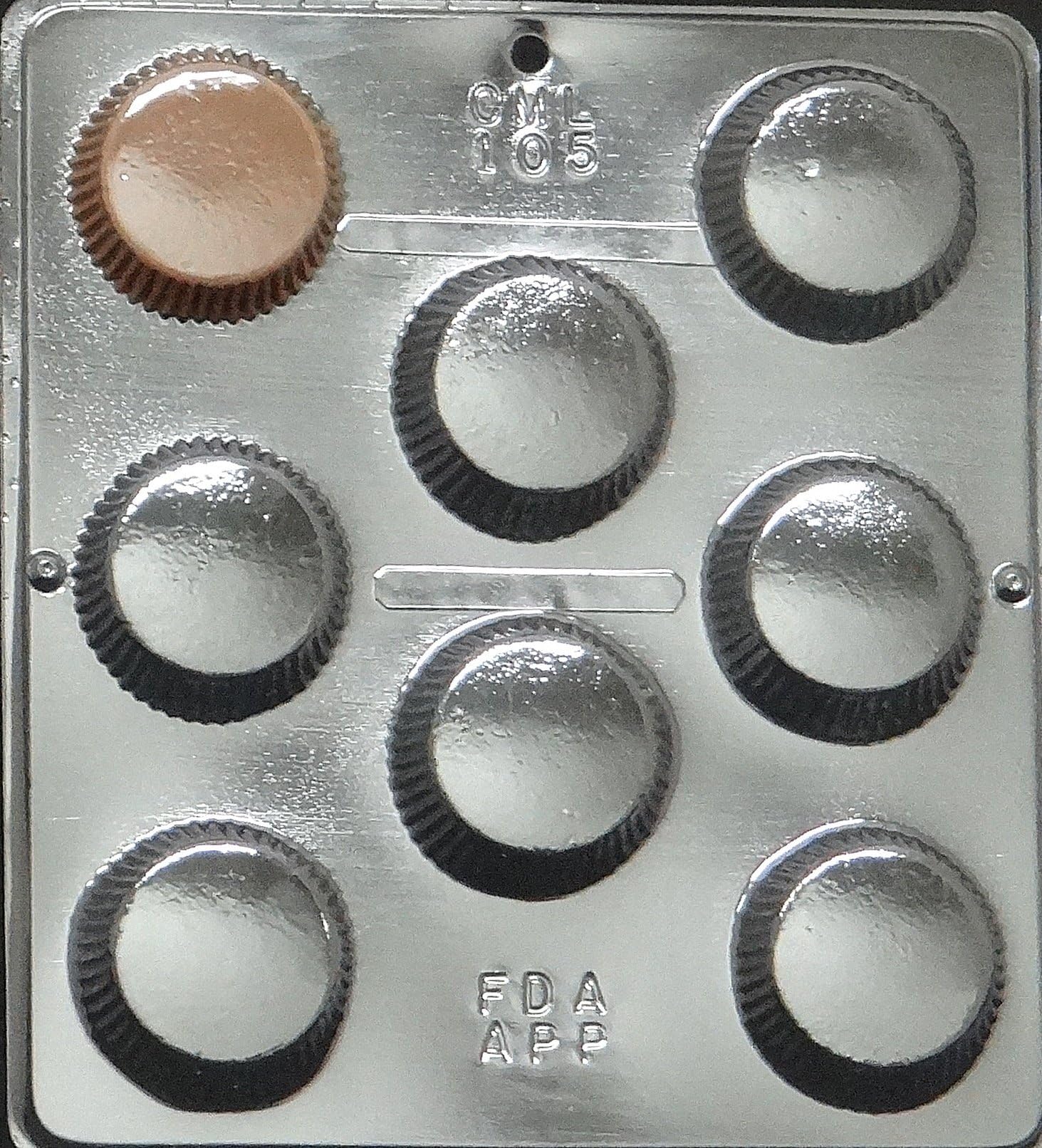 Large Peanut Butter Cup Mold Chocolate Candy Mold Candy Making 105