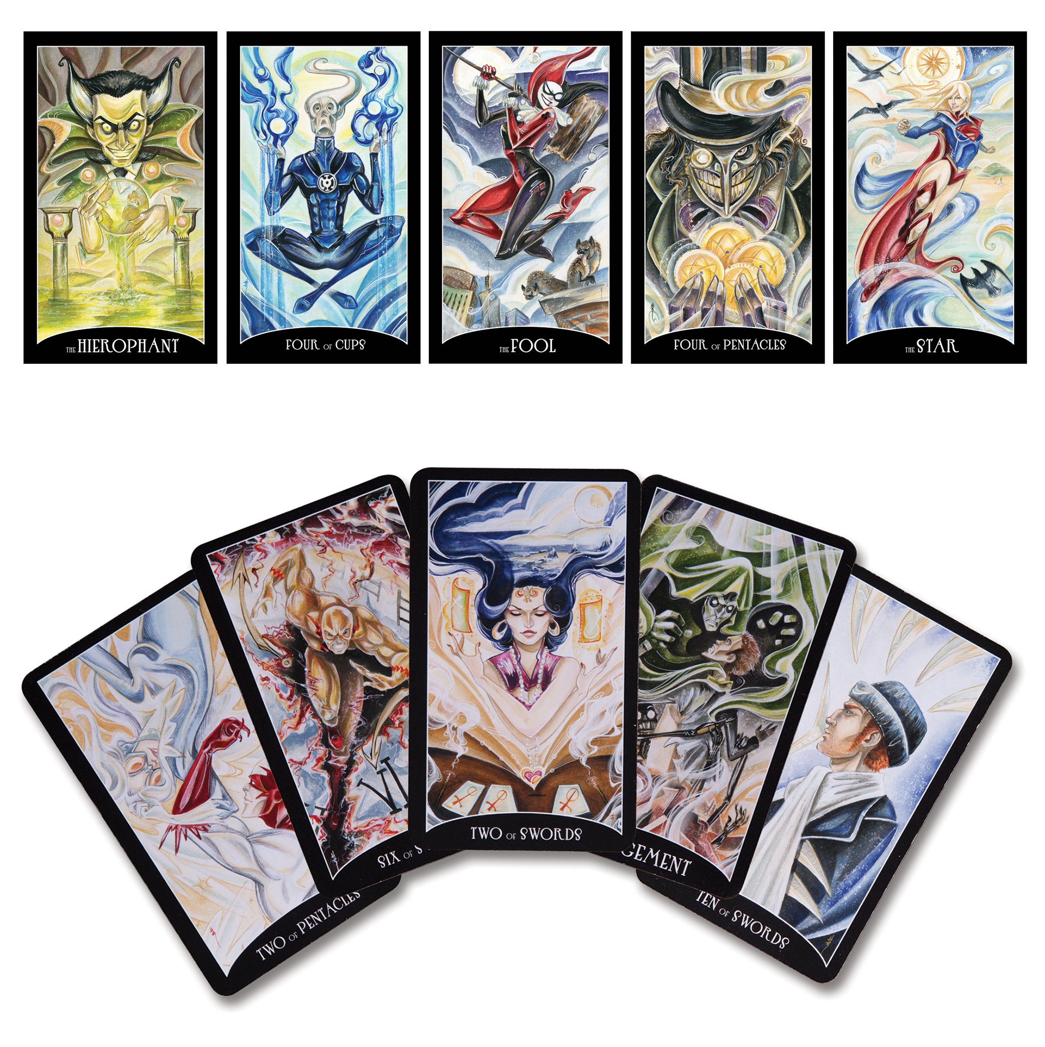 DC Comics Justice League Tarot Deck Card Game (Full Colour