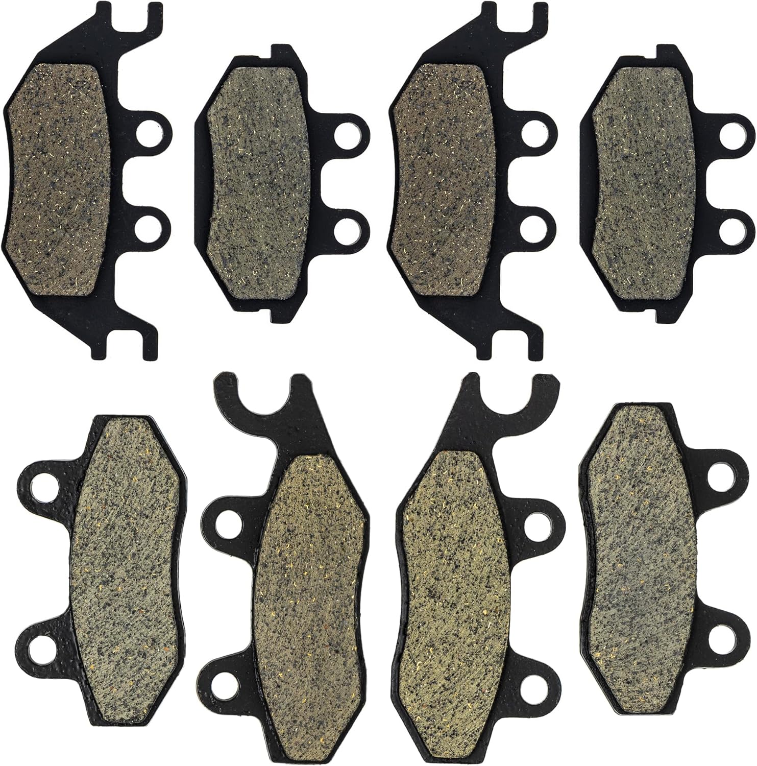 NICHE Brake Pad Set for Kawasaki Mule PRO FXT FX FXR DX DXT 43082-0022 43082-0140 Complete Organic