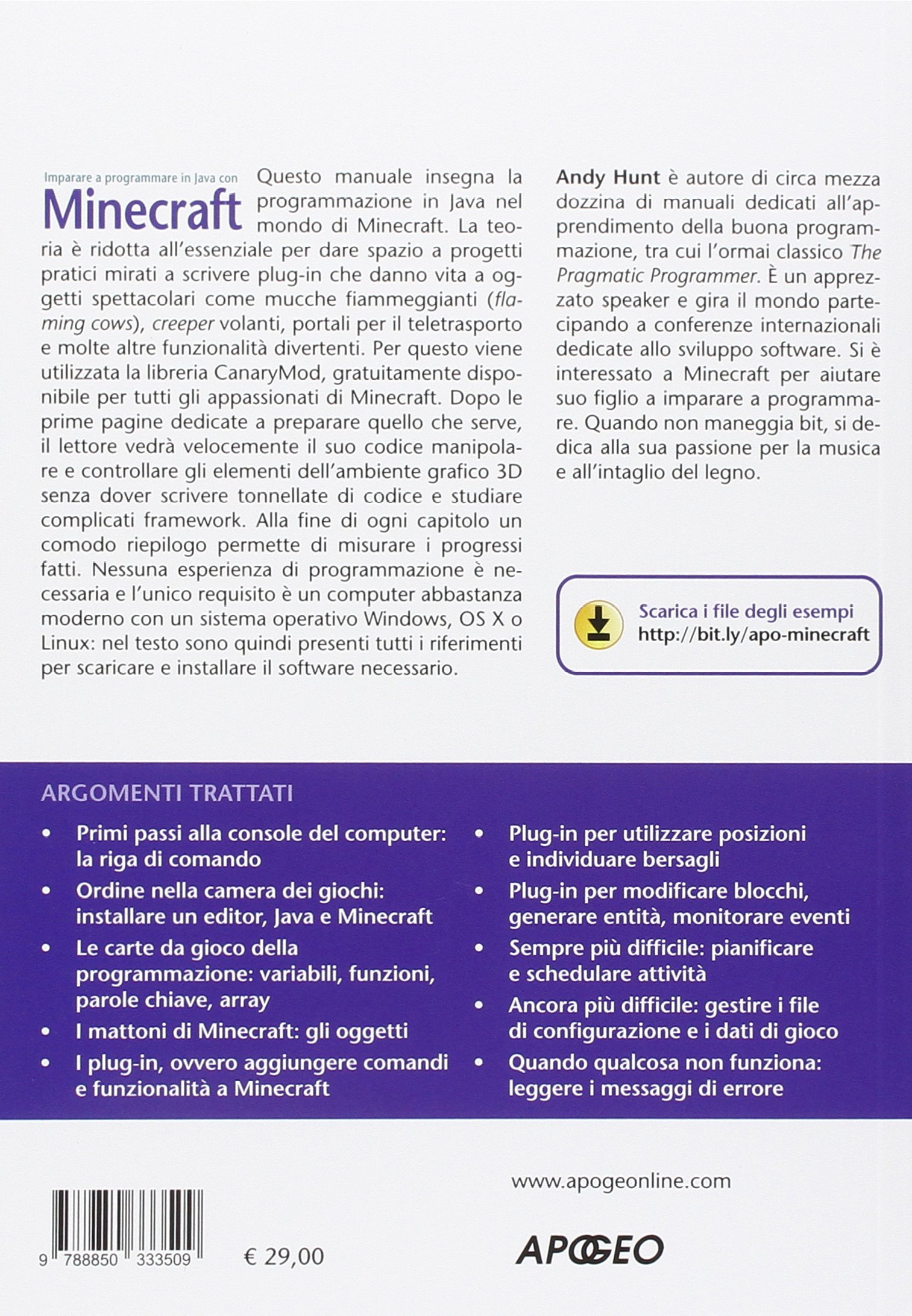 Imparare a programmare in Java con Minecraft