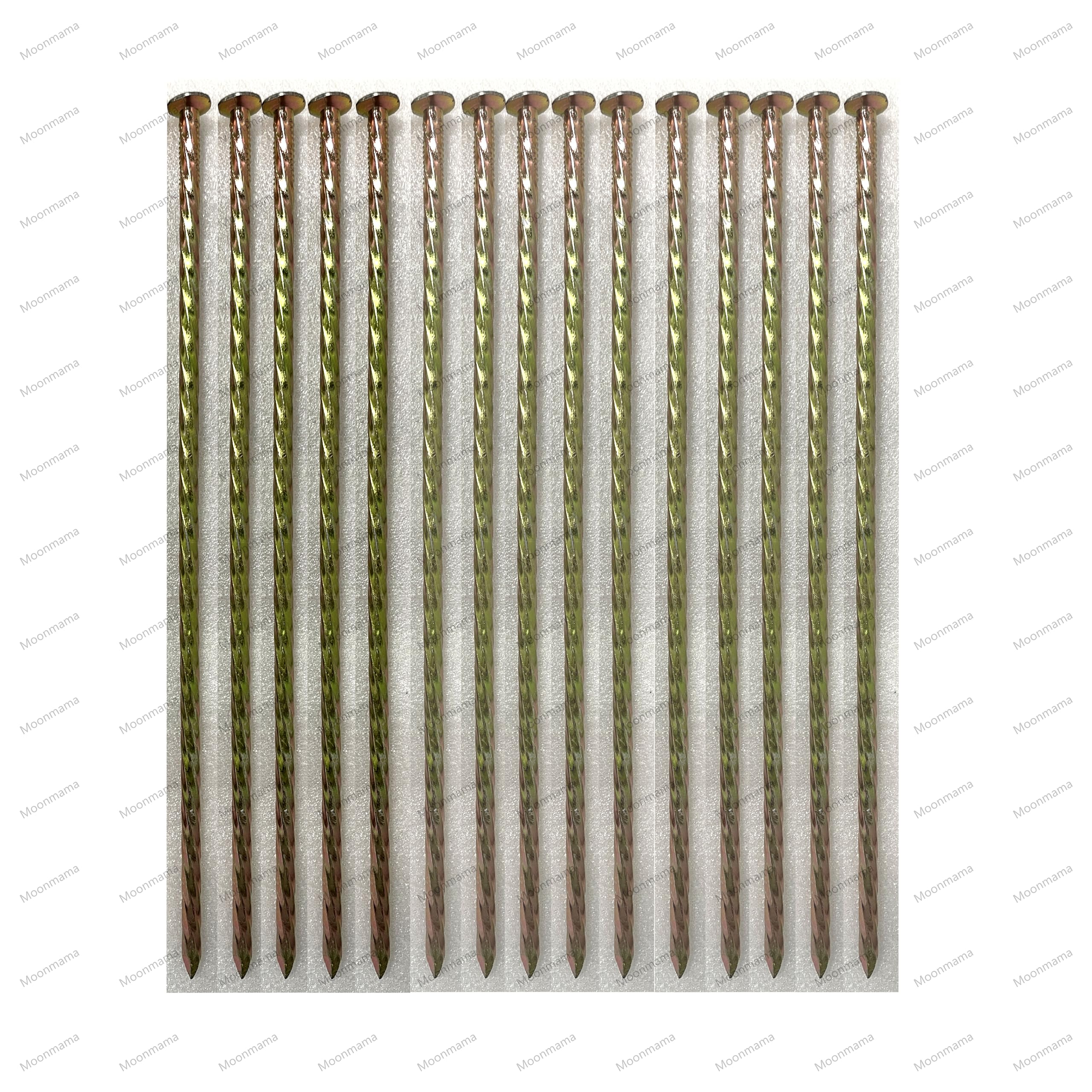 14-inch Metal Steel Nails Super Long Galvanized Artificial Grass Nails, Heavy Duty, Rust Proof, Outdoor Lawn Users Outside Garden Tent Anchor Reinforcement Landscape Thread Safe and Strong (40PCS)
