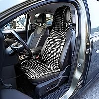 Vista 2 de ZONETECH Funda de asiento con cuentas para refrigeración, cojín de masaje, asiento de automóvil, cuentas de madera natural para semircamión