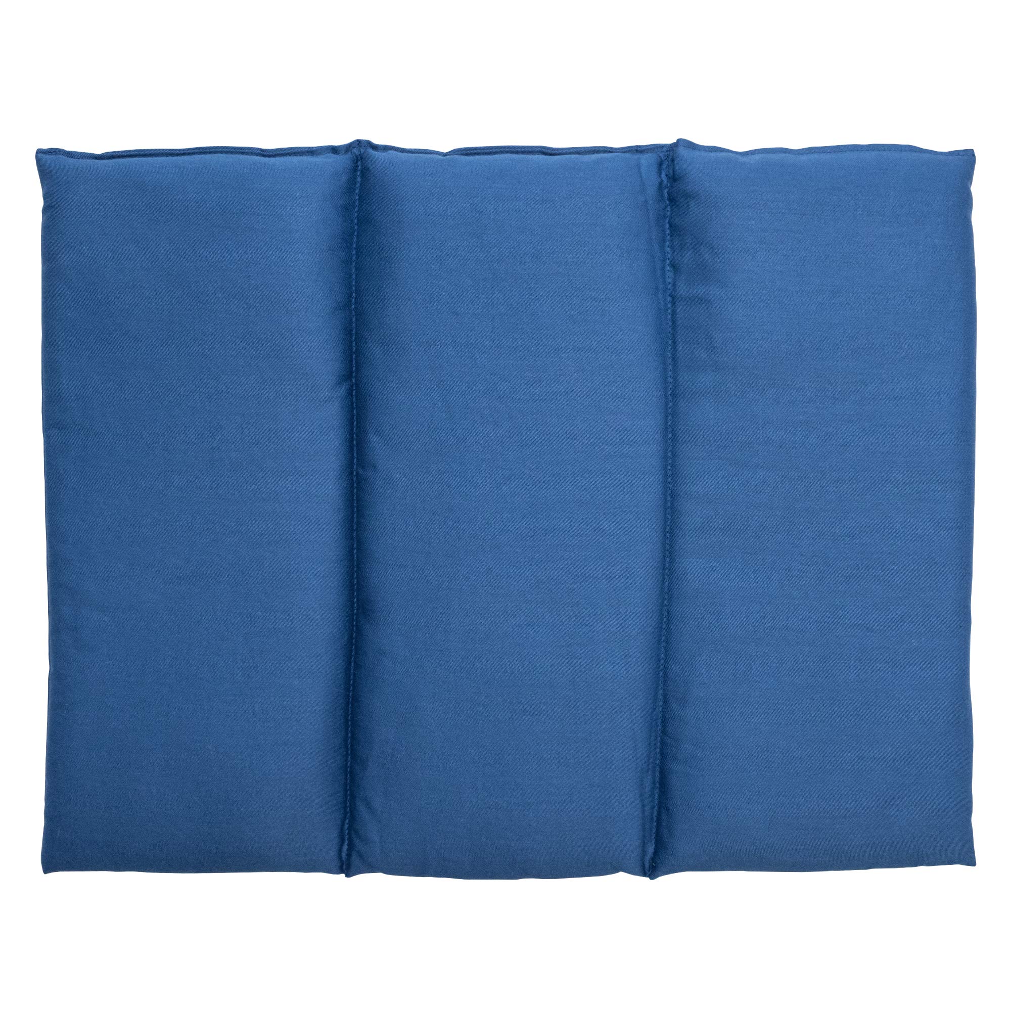 Saco térmico de semillas 40x30 cm (algodón orgánico azúl) - Almohada para la espalda o el vientre - Para microondas y horno - Semillas de grosella (Calor/Frio)