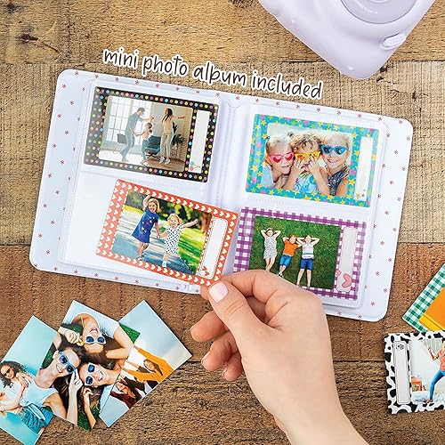 Miniatura 6 de Fujifilm Cámara instantánea Instax Mini 12 con película instantánea Fujifilm (20 hojas) con accesorios que incluyen funda compatible con correa,