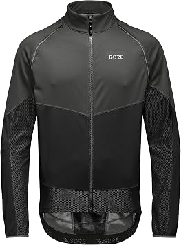 GORE WEAR Mens Cycling Jacket Phantom, GORE-TEX INFINIUM, Terra Grey/Black