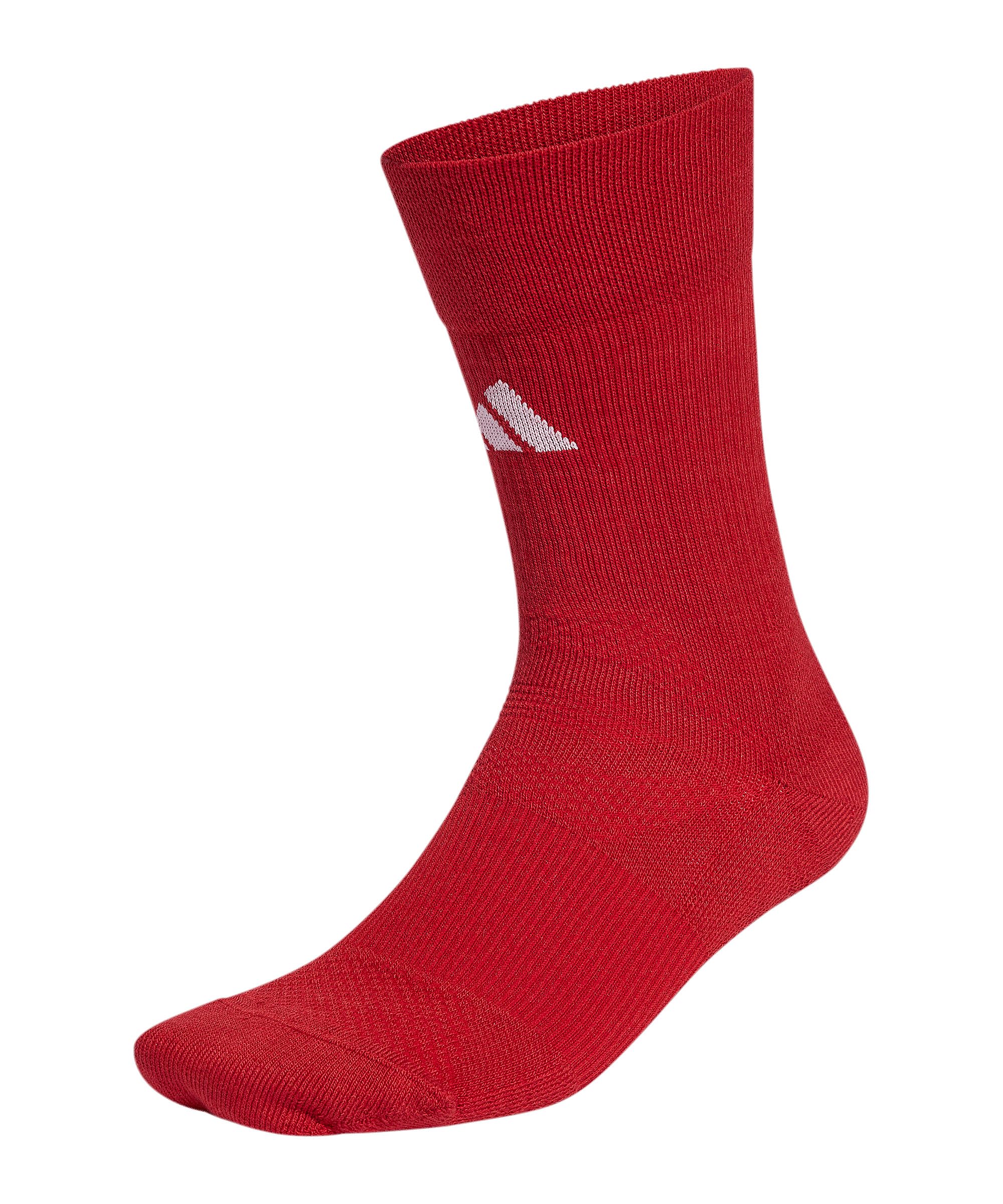 adidas Unisex Football Crew Performance Socks Cushioned, team power red 2/white, 10.5-12.5