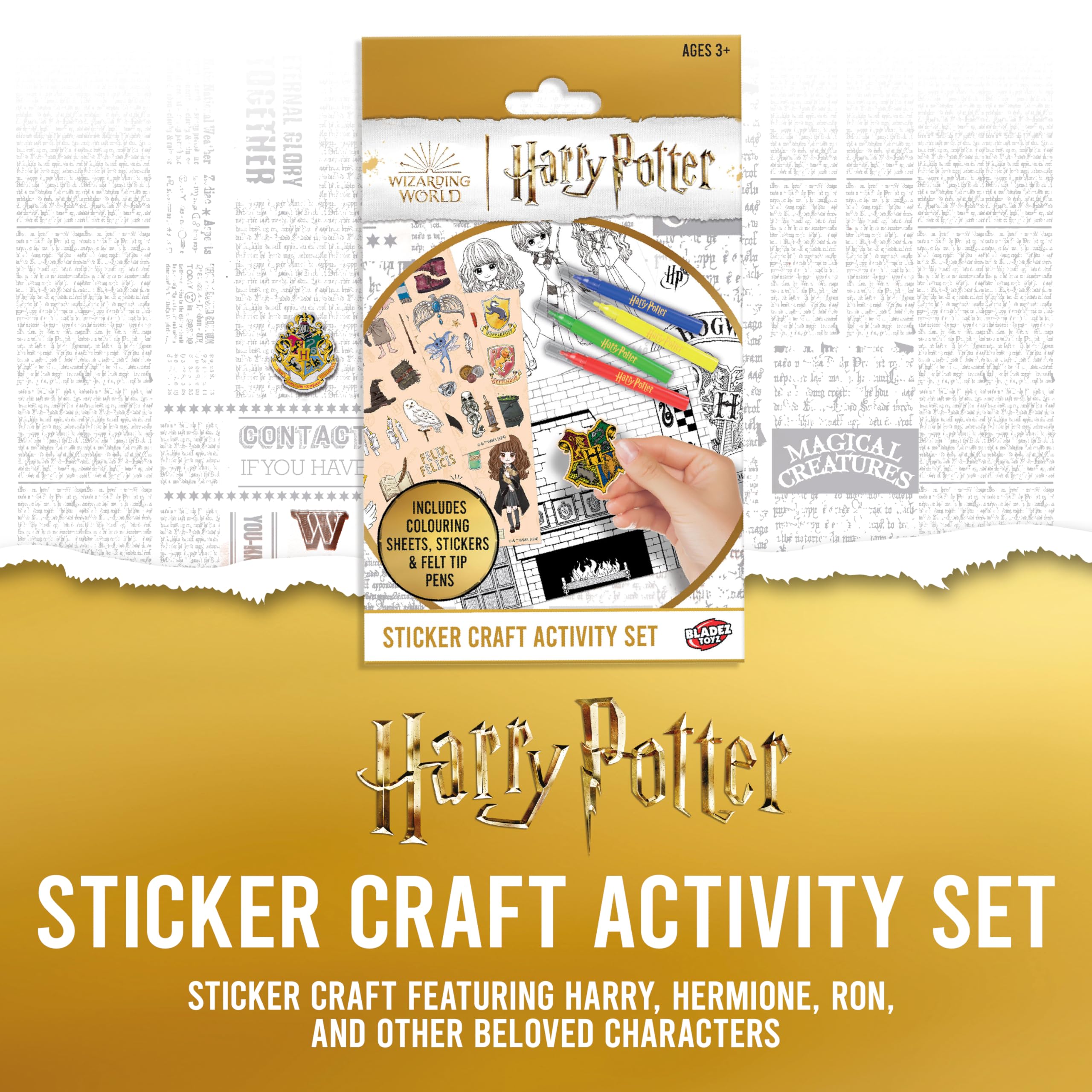 Harry Potter by Bladez Toyz Sticker Set including 50+ Stickers, 12 Pack-Magical Fun for Kids Stickers for Children - Image 2