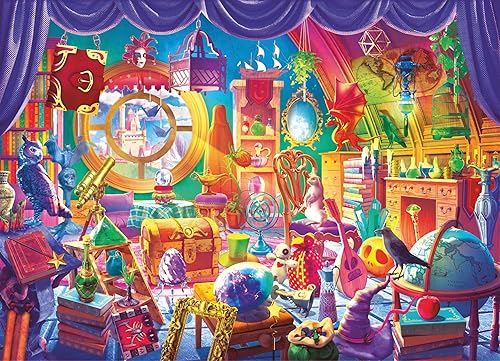 Brain Tree - Rompecabezas de 1000 piezas para adultos con 4 bandejas de clasificación de rompecabezas cada pieza es única con tecnología de gotas