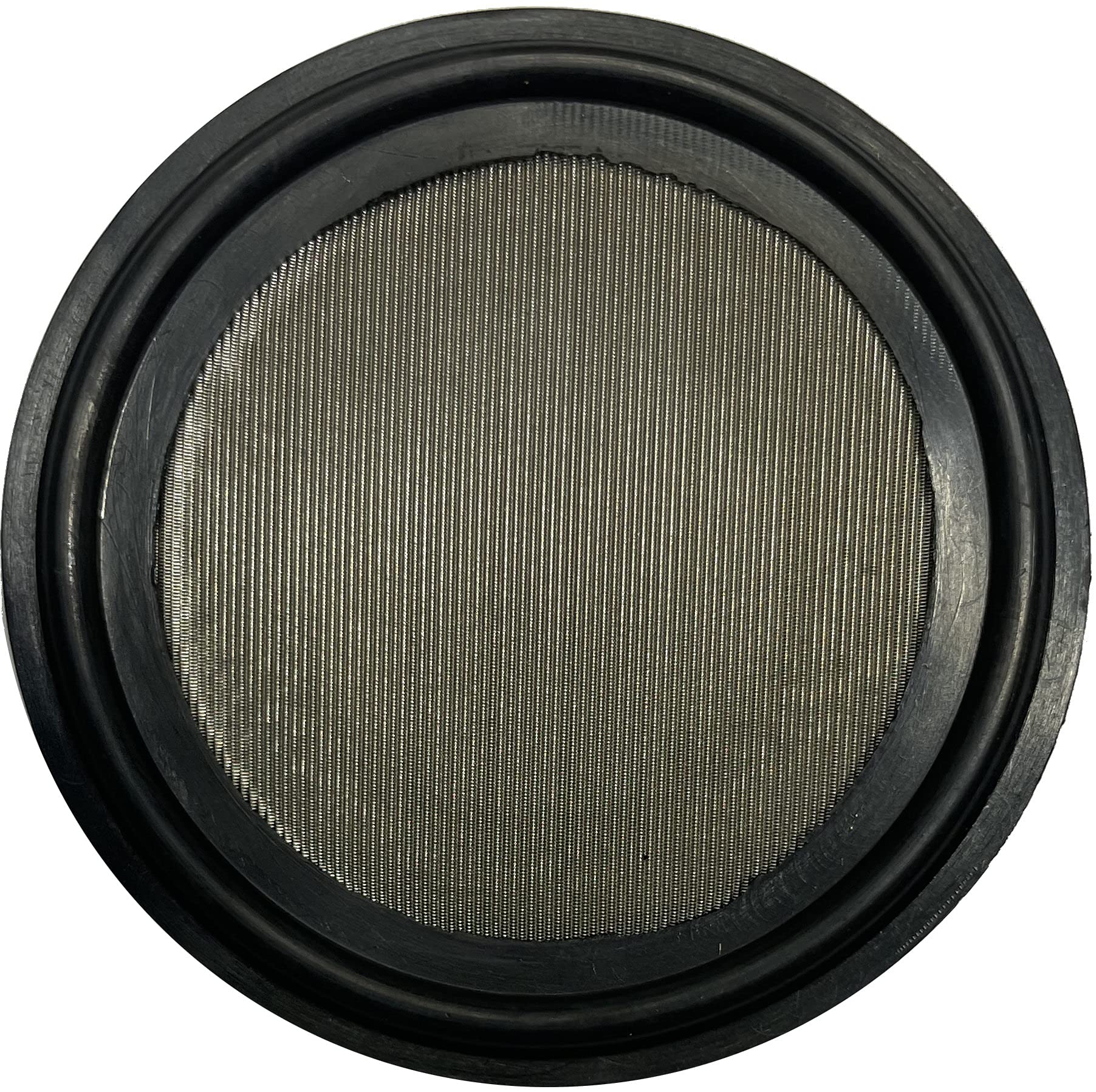DR-COMPONENT 1.5" Sanitary Tri-Clamp Gaskets (Pack of 2), Bonded Type Screen Mesh #300 Gaskets, Black EPDM — image 1