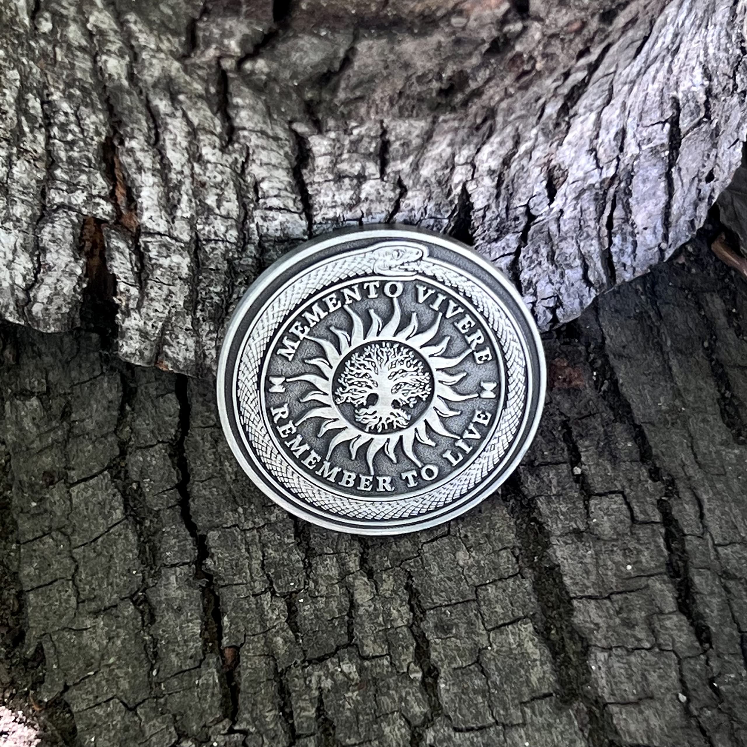 Memento Mori Coin Medallion Stoicism Gift Amor Fati Metal Silver |  Desertcart South Africa