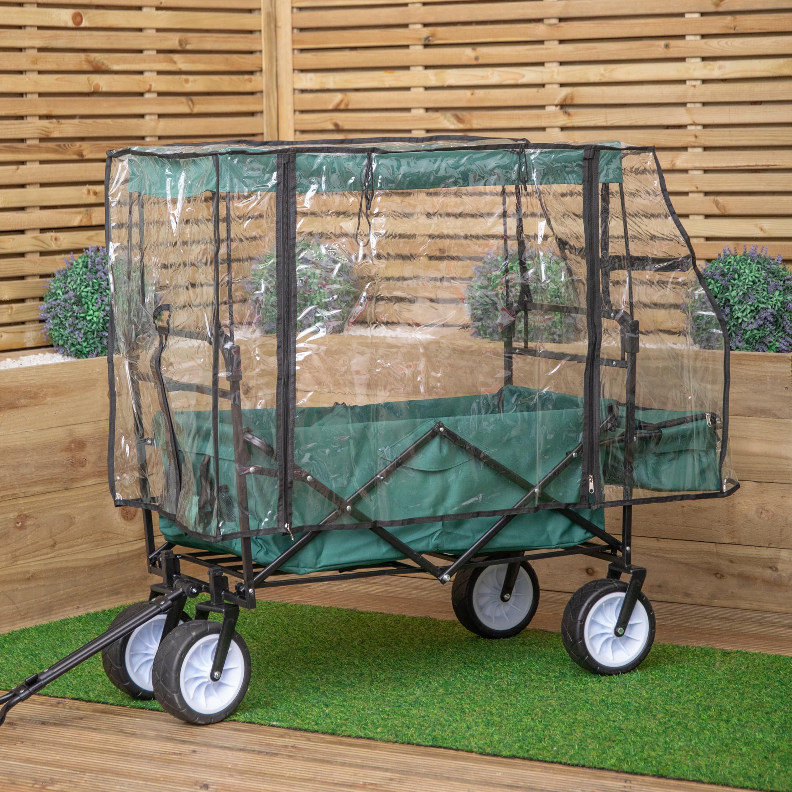 Samuel Alexander Clear Waterproof Cover - Green - for Storage Trolley