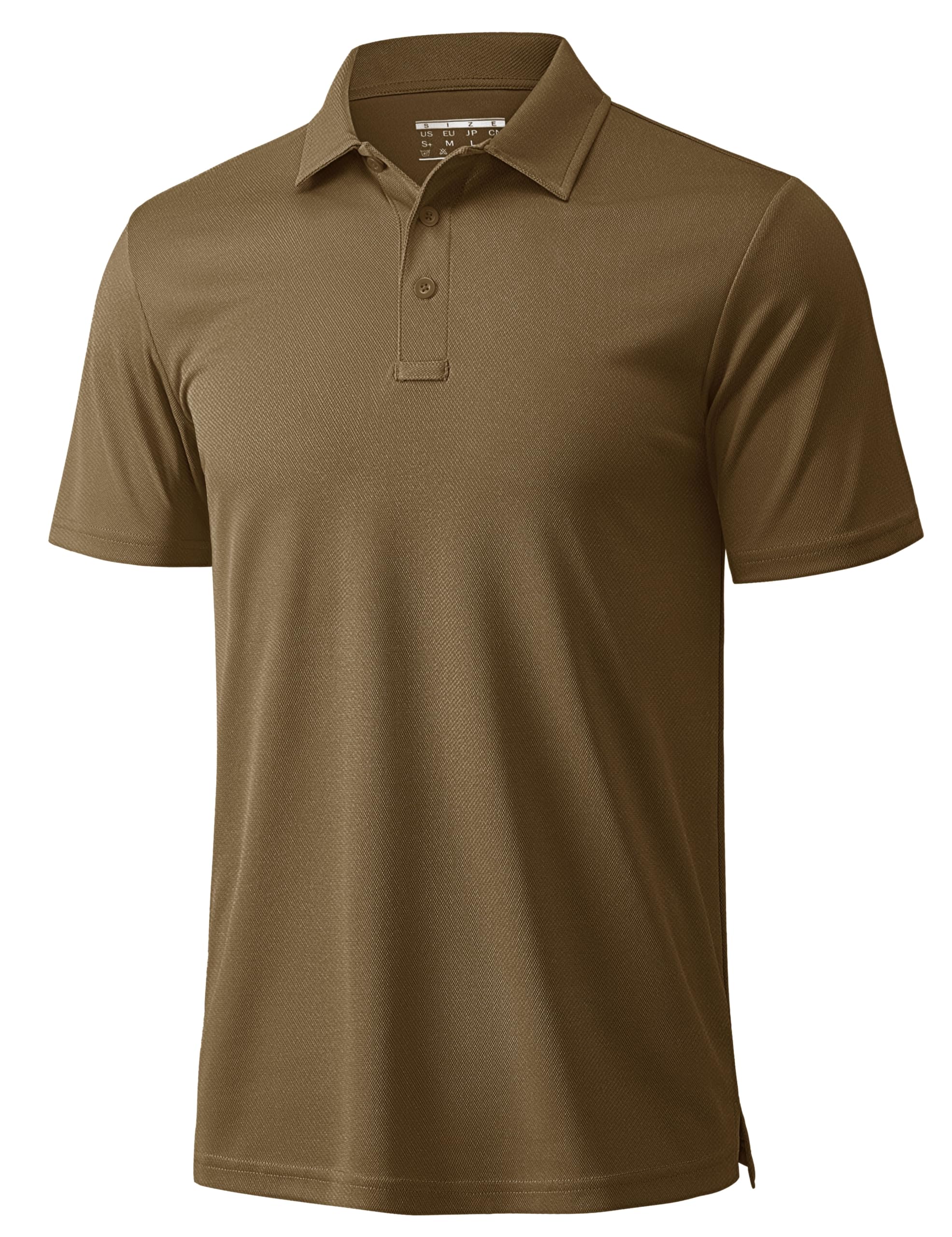 Men's Polo Shirts Short Sleeve Golf Quick Dry Collared Moisture Wicking Athletic Performance Polos