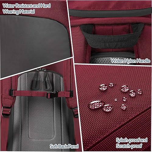 Miniatura 5 de Unigear Bolsa para botas de esquí, mochila de viaje para botas de esquí de 50 litros para casco de esquí, gafas, guantes, esquís, snowboard y