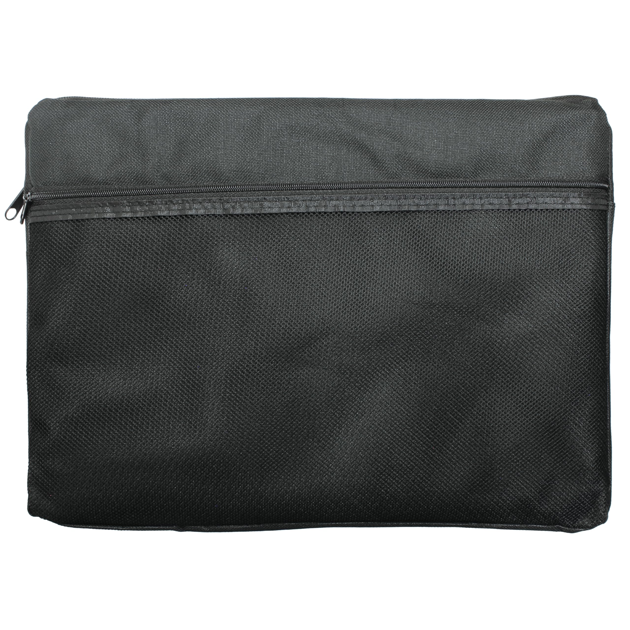 Cathedral Products | A4 Canvas Document Bag with Zip and Outer Mesh Pocket - Black