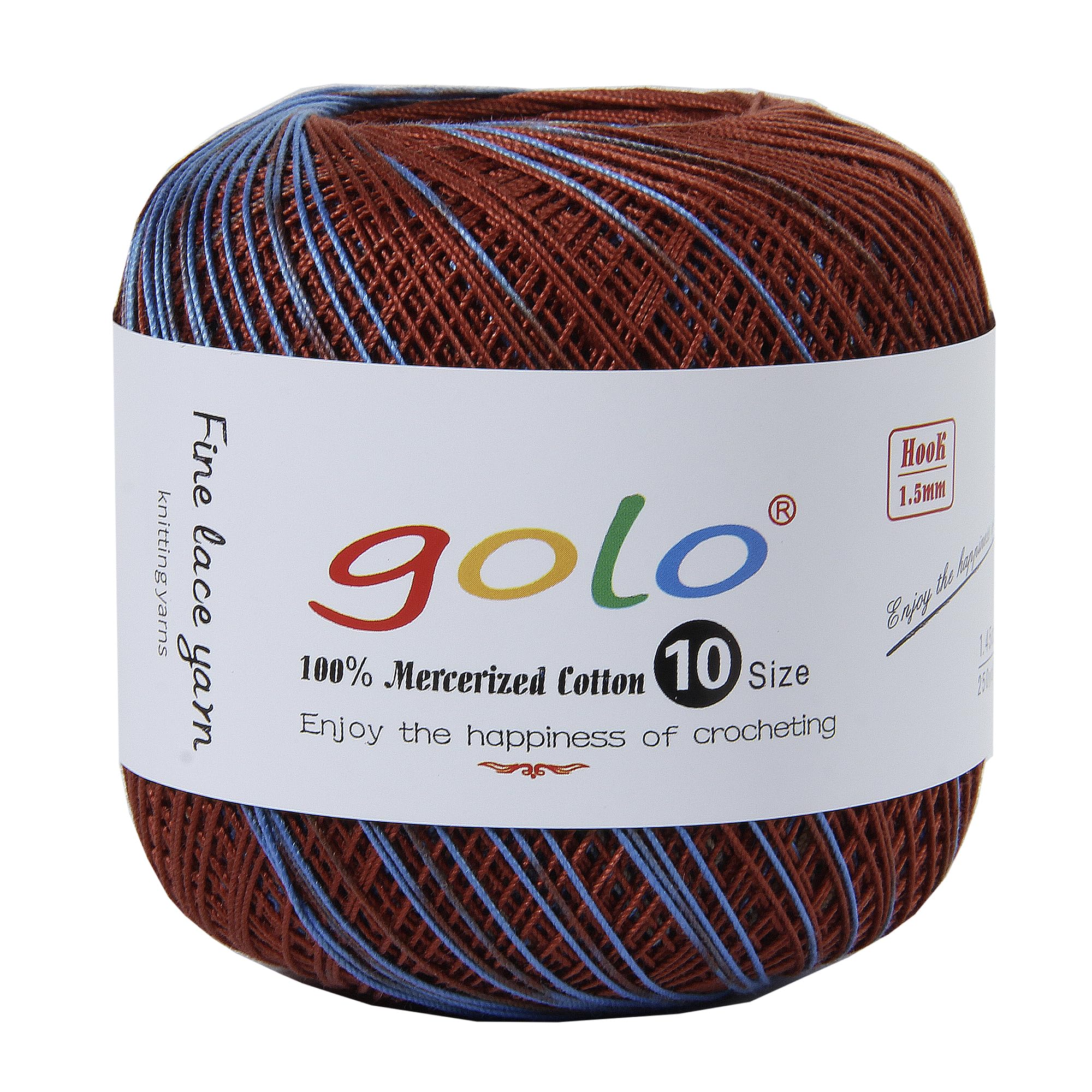 golo Crochet Thread Size 10 Yarn for Hand Knitting Lace Yarn D608 — image 1