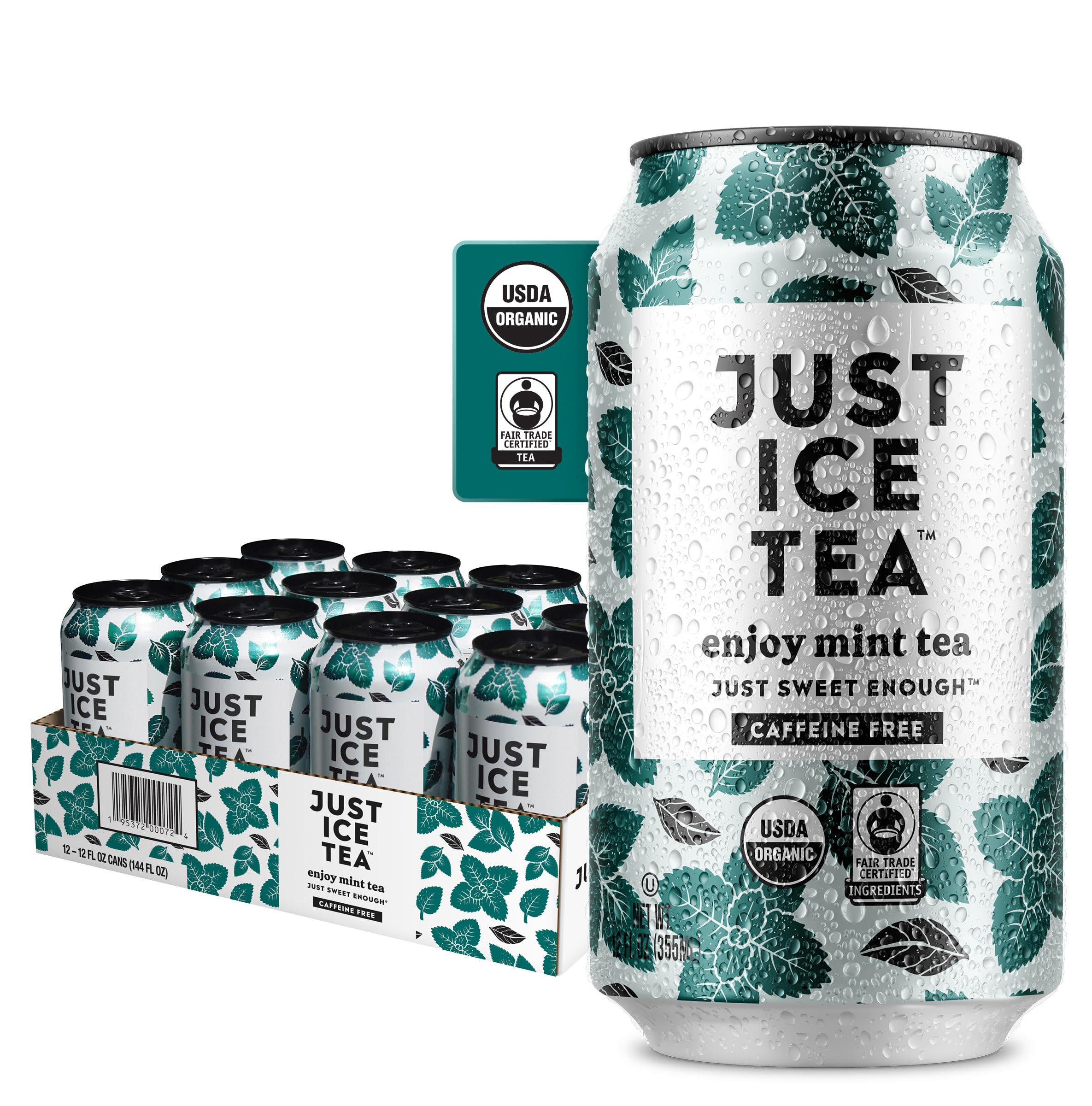 Amazon.com : Just Ice Tea, Enjoy Mint Iced Tea, 12-Pack (12oz Cans