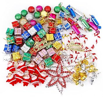 TIED RIBBONS Pack of 12 Christmas Tree Decoration Items Golden Bells Ornaments Hanging Props Xmas Accessories (Plastic, 2 inch) - Christmas Decorations Items for Home Decor Office Church