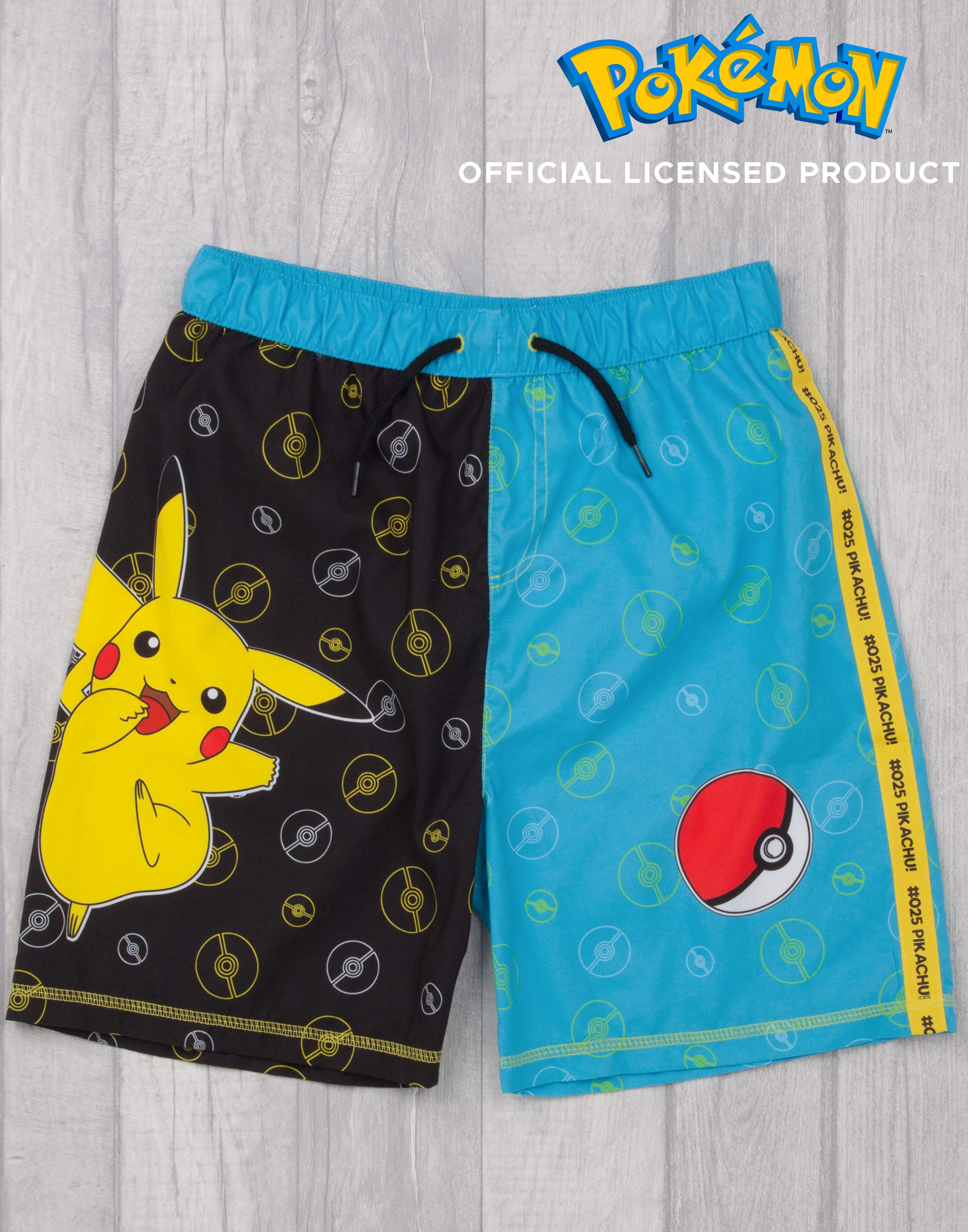 Pokémon Pantaloncini da Bagno Boys Pikachu Pantaloni da Nuoto Trunks Bambini e a