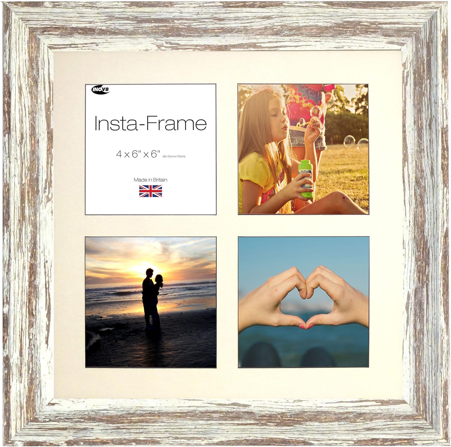 Inov8 Framing Photo Frame Sylvan Brown 16x16 [4app BLK CORE] 1PK, 53.34 x 20.32 x 5.08 cm