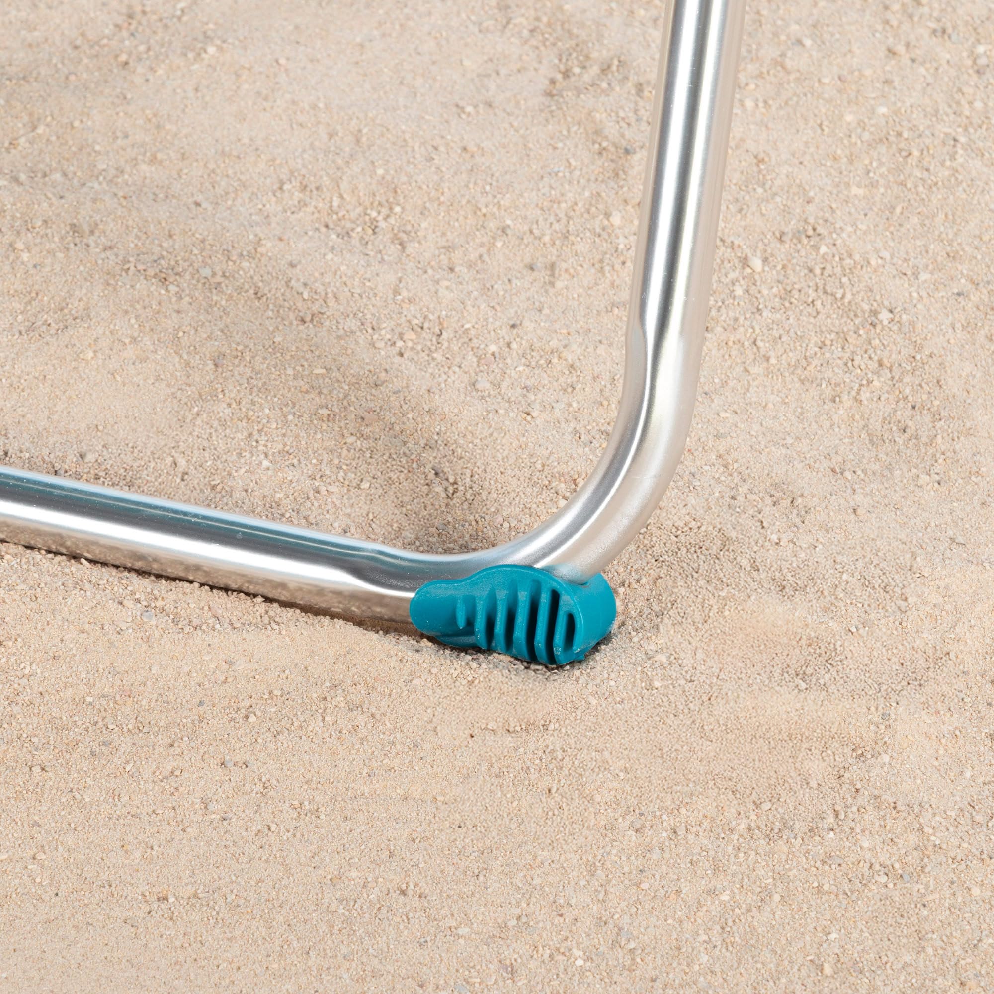 AKTIVE Silla de Playa Plegable, 5 Posiciones, Color Azul, Mide 47x67x110 cm, Soporta 110 kg, Topes antivuelco, Asas de Transporte, Sillas Respaldo reclinable (62468)