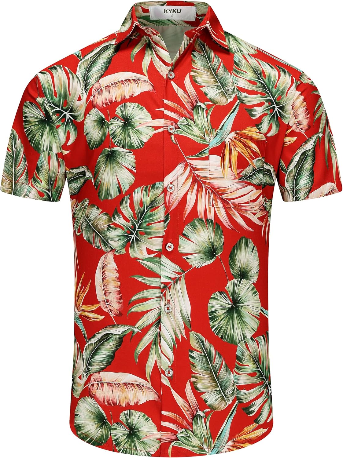 KYKU Funky Hawaiian Shirt for Men Palm Beach Shirts Tropical Vacation Clothes - Image 5