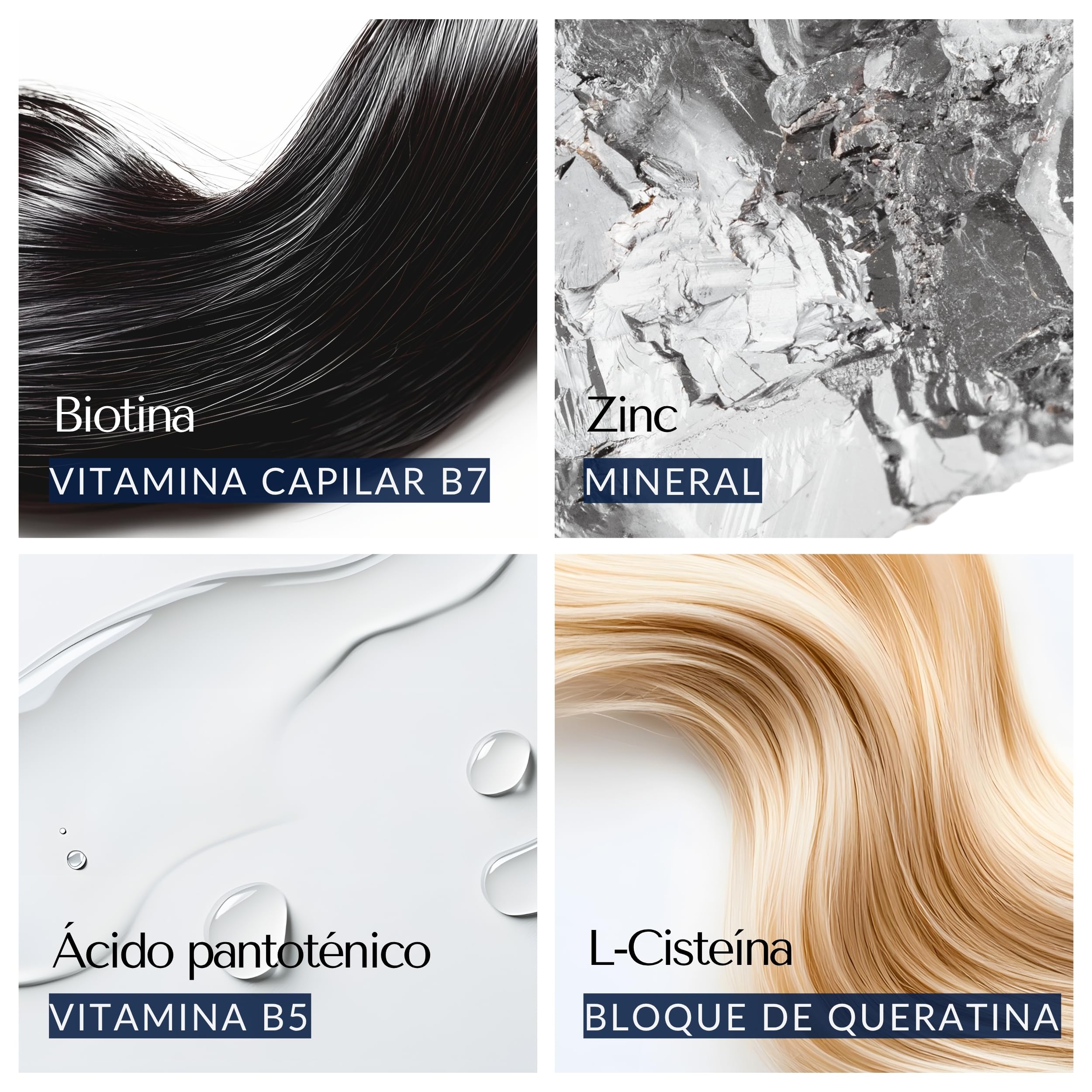 Set 3 Evocapil Plus Vitaminas para el cabello con Biotina, Selenio, Colina, Zinc, 180 comprimidos…