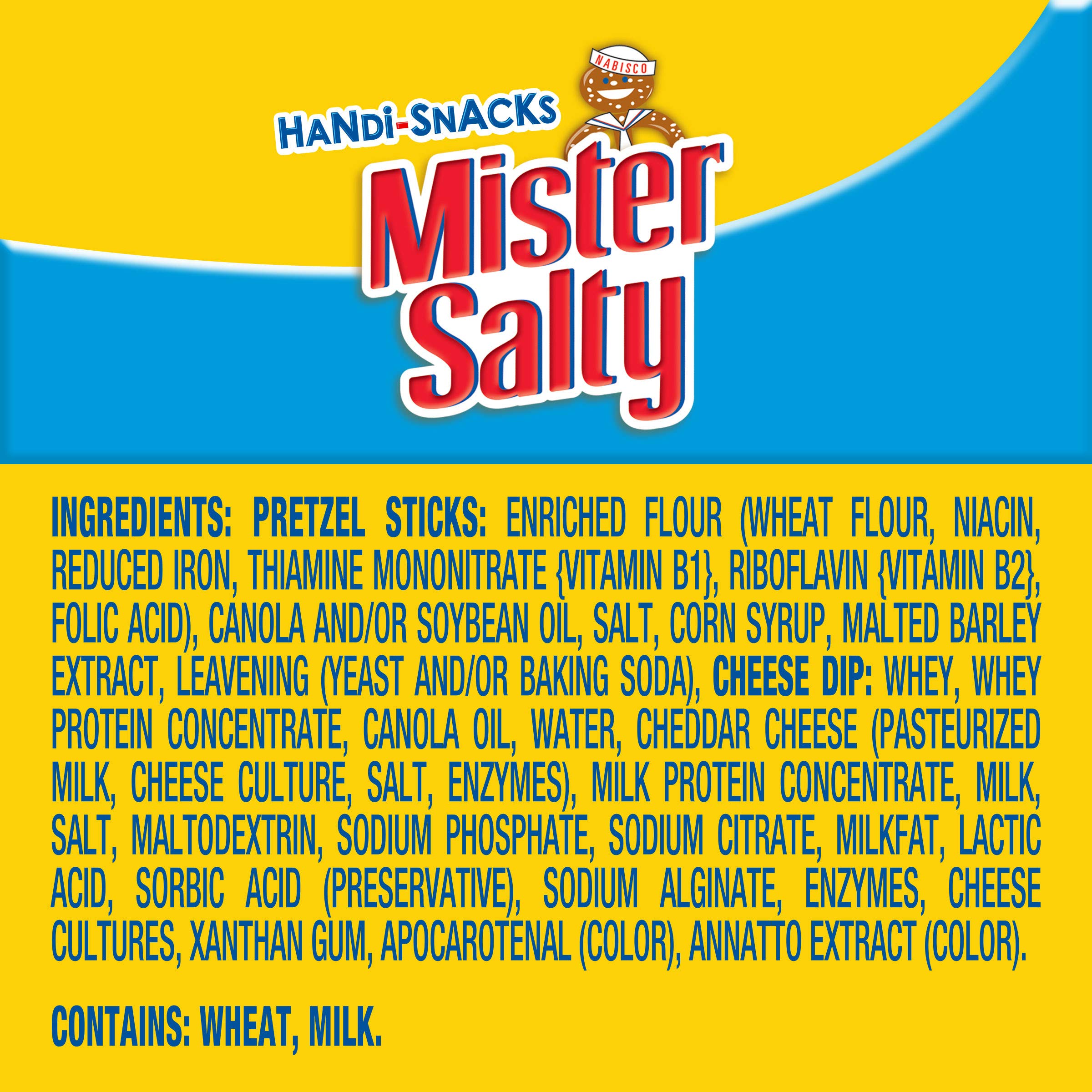 HandiSnacks Mister Salty Pretzels 'N Cheese Dip, 6 0.92oz packs Buy