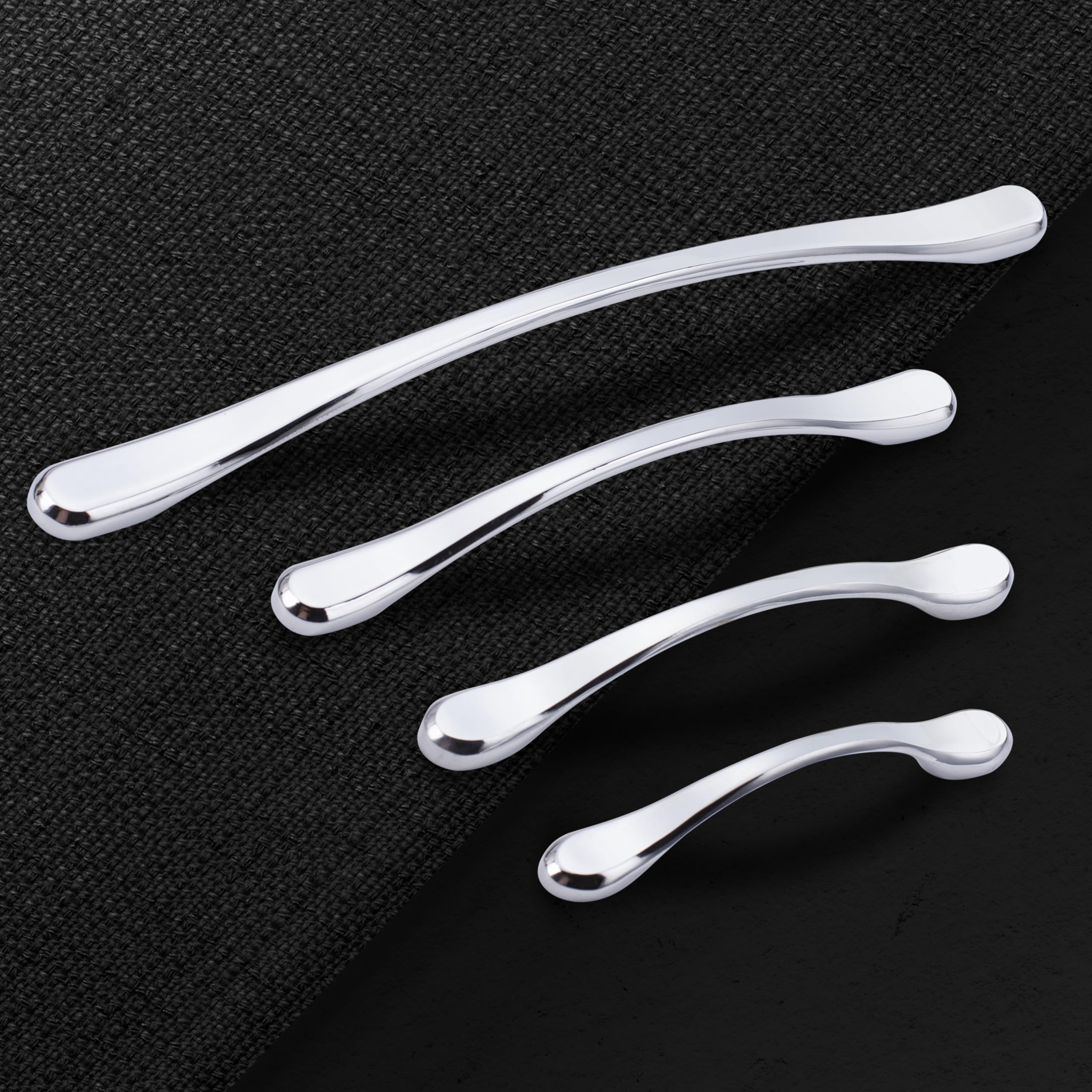 Atom 6.5 Inch Zinc Handle | Cppt Finish | Wardrobe Knob, Cabinet Grip, Cupboard Bar, Drawer Pull | Pack of 20 | CH-548 2