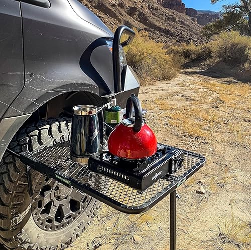 Miniatura 8 de Tire Table Mesa de Campamento Mediana de Aluminio para Campamento, Viajes, Tailgating, Overlanding y Trabajo al Aire Libre  Soporta Fácilmente 50