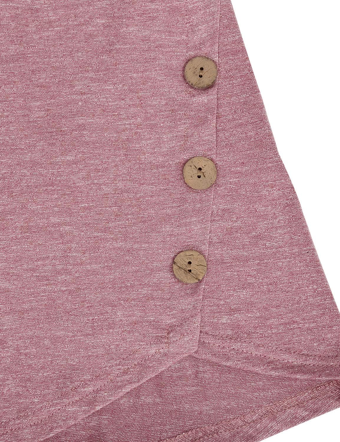 connche Women's Button Side Maternity Tunic Nursing Tops for Breastfeeding - Image 5