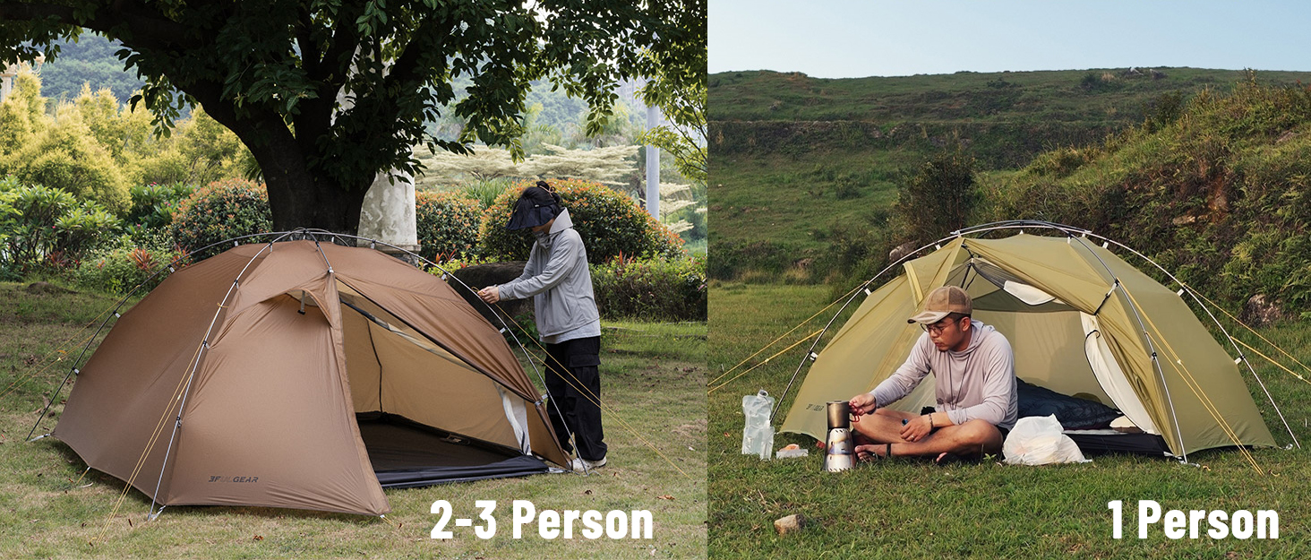 Amazon.com : 3F UL Gear Taiji 1/3 Person Tent for stormrain,1.45