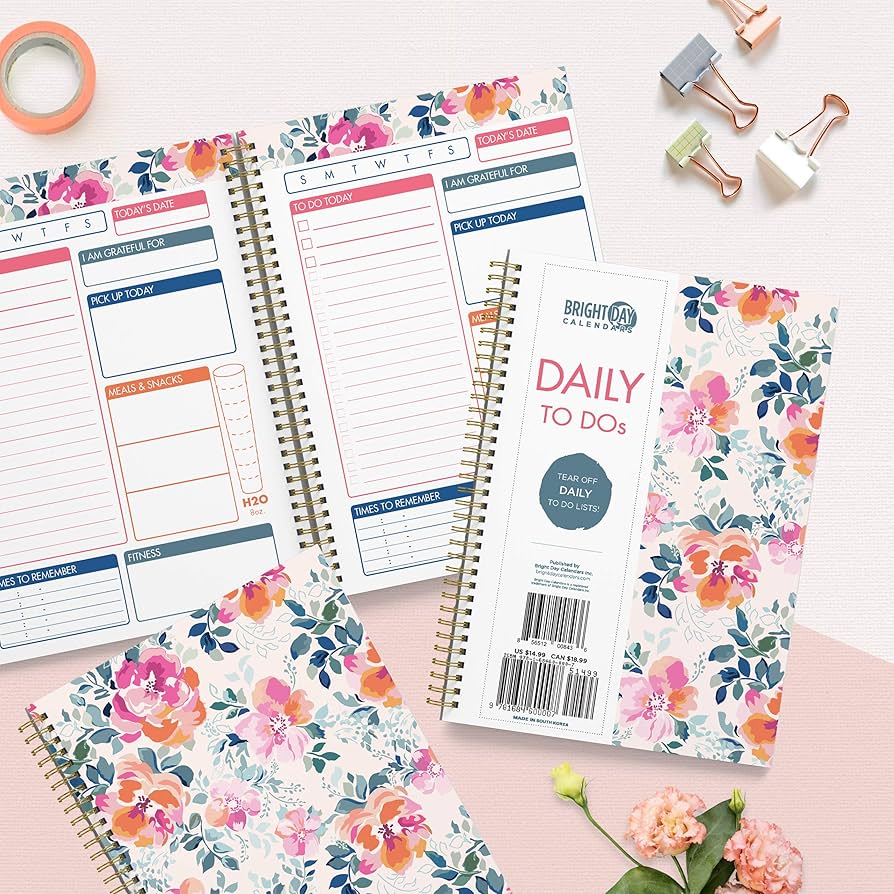 Bright Day Calendars チェックリスト ローズゴールド Amazon.co.jp: Bright Day Calendars 行うリストデイリータスク