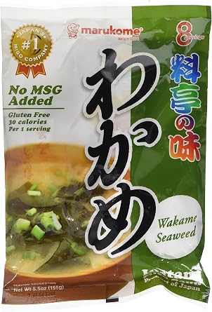 Marukome Instant Miso Soup Ryoutei No Aji 156g - Japanese Wakame Seaweed