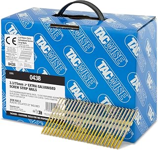 Tacwise 0438 Extra Verzinkte Rahmennägel 3,3/75 mm, 3000 Stück