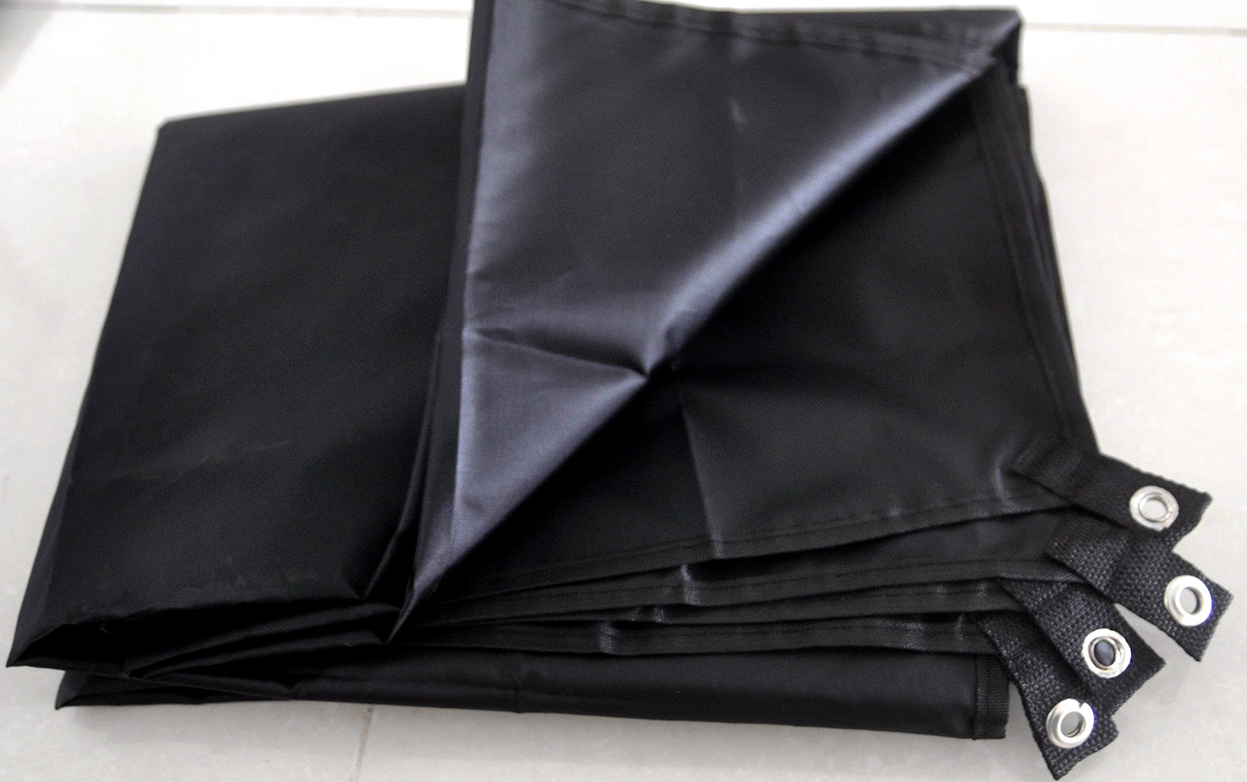 Waterproof Camping Tarp for Picnics, Tent Footprint, and Sunshade (Black-210x150CM)