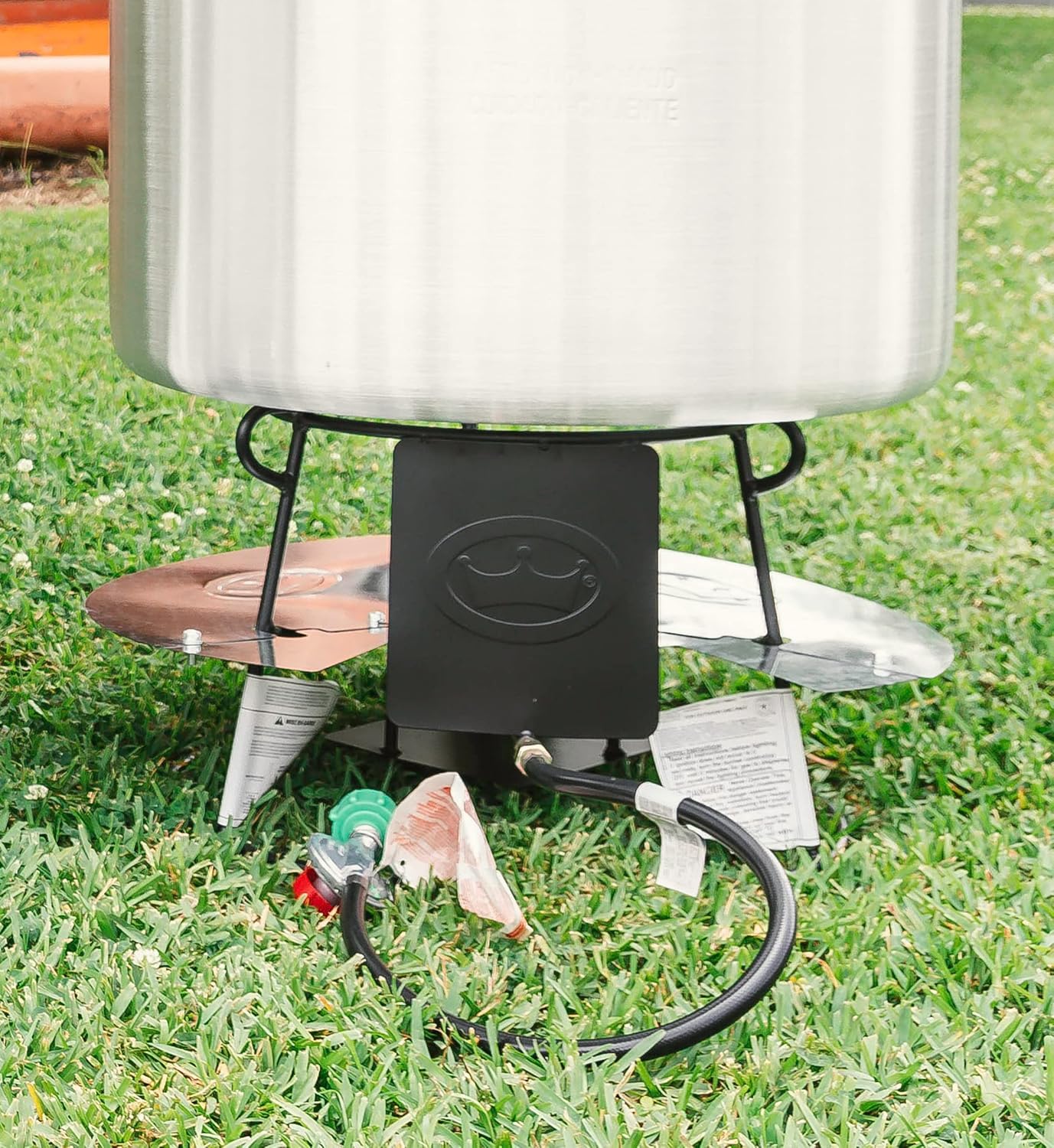 King Kooker 6013N King KookerPortable Propane Boiling Package with 60 Qt. Aluminum Pot, Basket, Lid and Jet Burner Outdoor Boiler, Silver