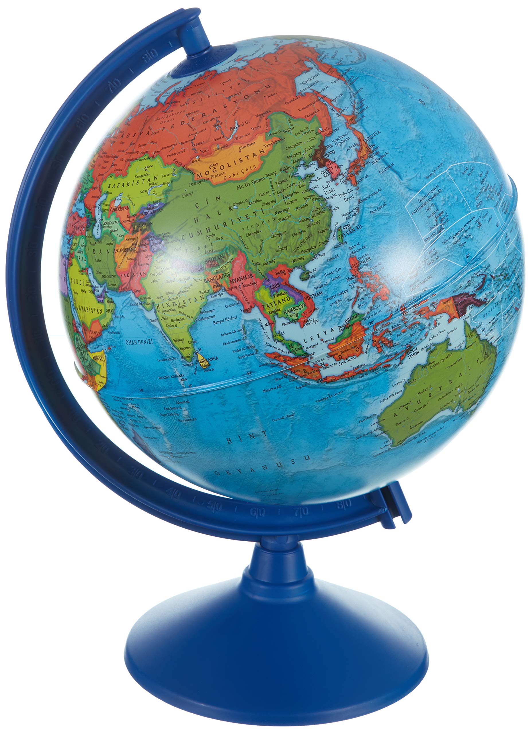 Georgian Publications 42262 - Globo terráqueo político sin luz, 26 cm