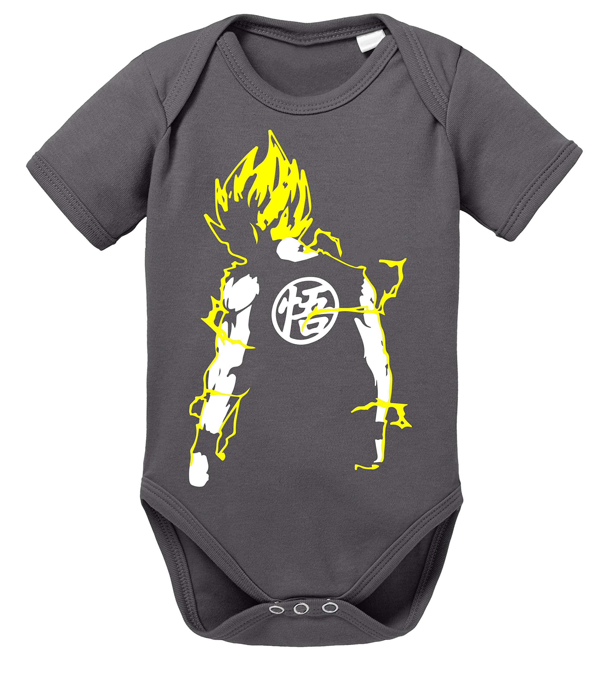 Tee Kiki Gosa Baby Body Dragon de algodón orgánico Ball Son Proverbs Goku Romper para niños y niñas de 0 a 12