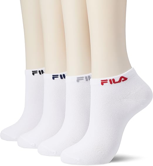 Amazon Co Jp フィラ Fila ソックス 4足組 スニーカー丈 ワンポイント 01 ホワイト 23 25cm 服 ファッション小物
