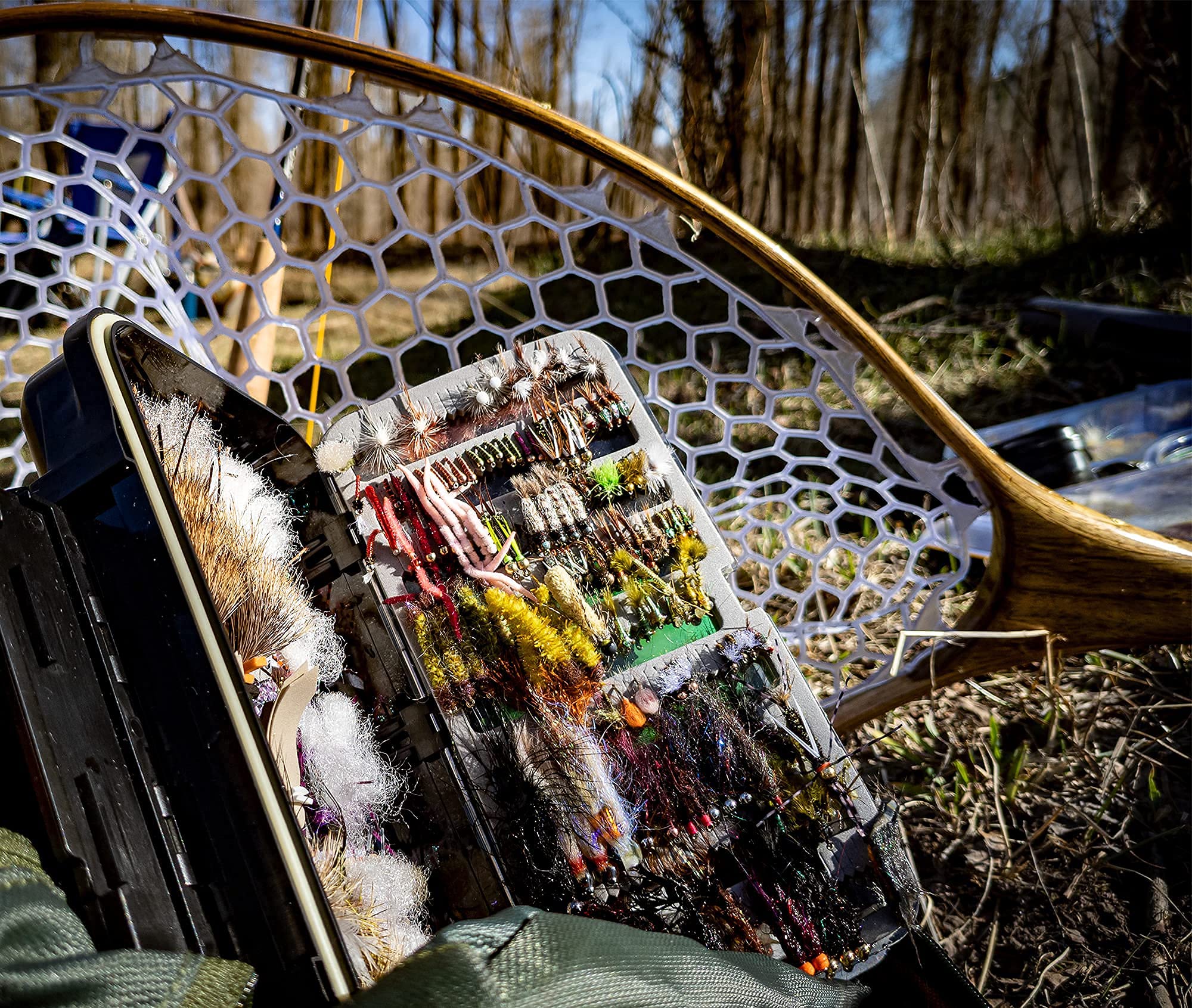 Fly Box--Large Fishing "Go To" Fly Box z centrum Swing Leaf Center