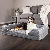Vista 6 de PETMAKER Orthopedic Dog Bed - 42in Dog Couch Bed with Supportive Wraparound Bolster and Removable Washable Cover - Egg-Crate Foam Extra Large Dog
