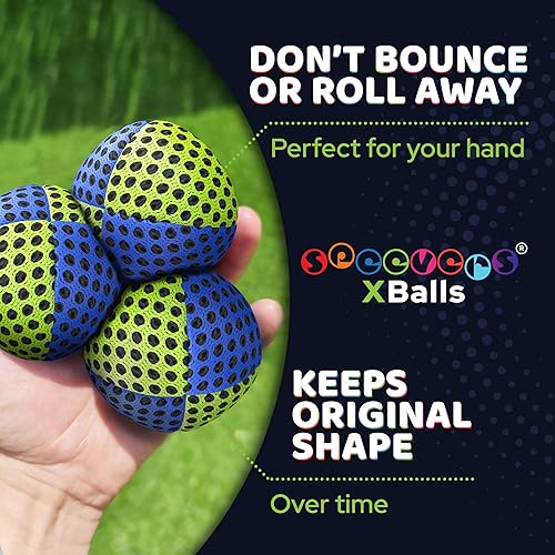 Miniatura 81 de speevers Juego de 3 pelotas de malabarismo para principiantes y profesionales, 14 colores disponibles, 2 capas de red y estuche de transporte, bolas