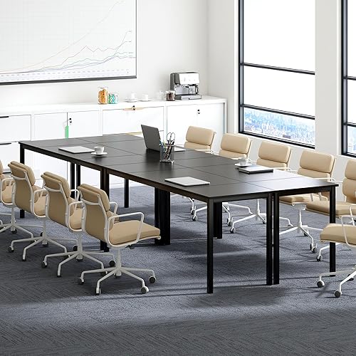 Miniatura 4 de soges Escritorio para computadora elegante de 70.8 pulgadas, escritorio grande de oficina ejecutiva, escritorio de escritura de estudio simple,