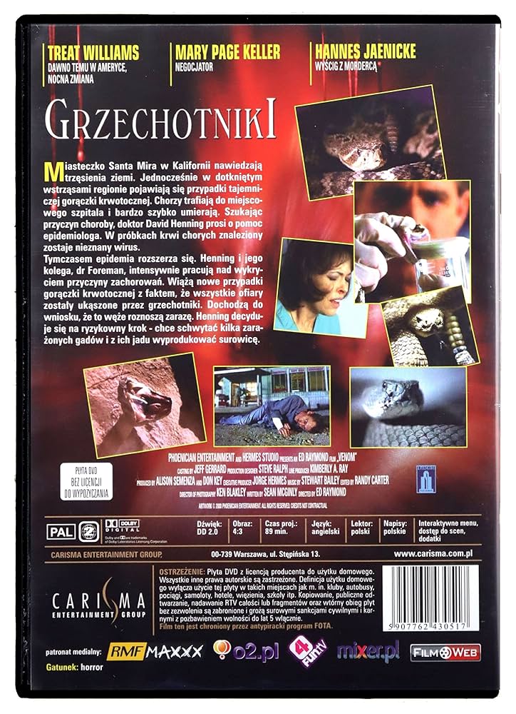 akebonousdm　dvd Venomous (2001) [DVD] [Region 2] (English audio): Amazon.ca